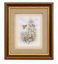 Rob Halle Signed Hummingbird & Floral Framed Art
