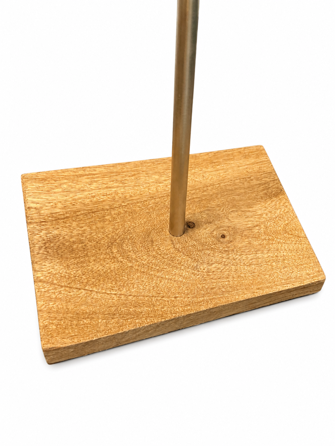 Decorative Crossed Arrow Metal Sculpture on Wooden Base