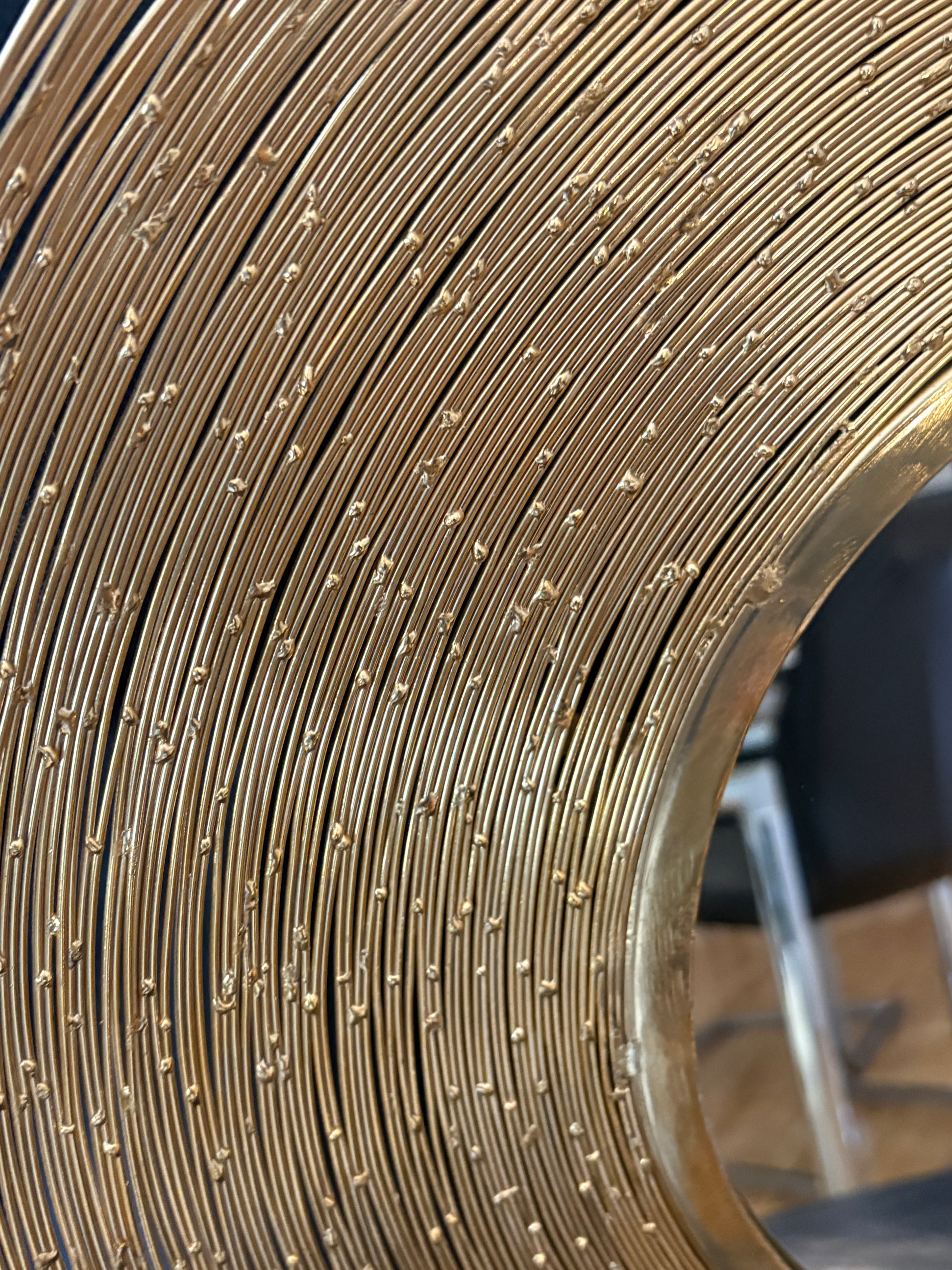 Vintage Gold Sunburst Wall Mirror
