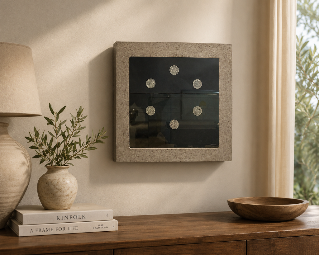 Framed Yin & Yang Coin Shadow Box Wall Art