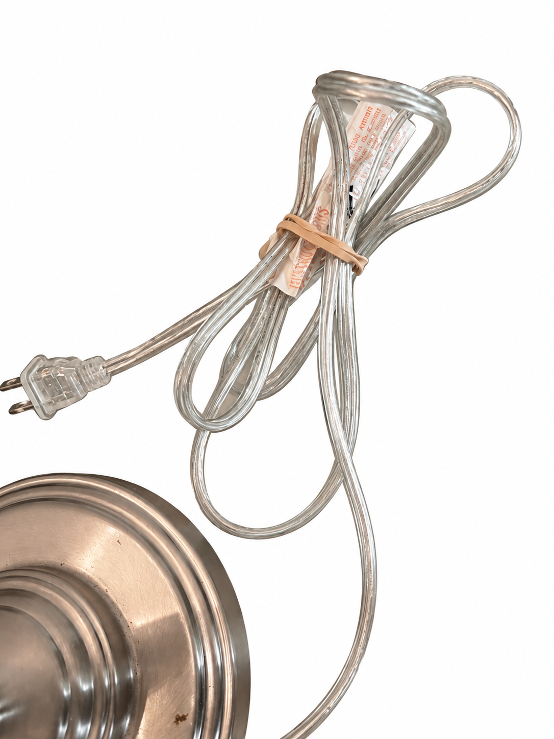 Brushed Nickel Banker Lamp with Textured Glass Shade