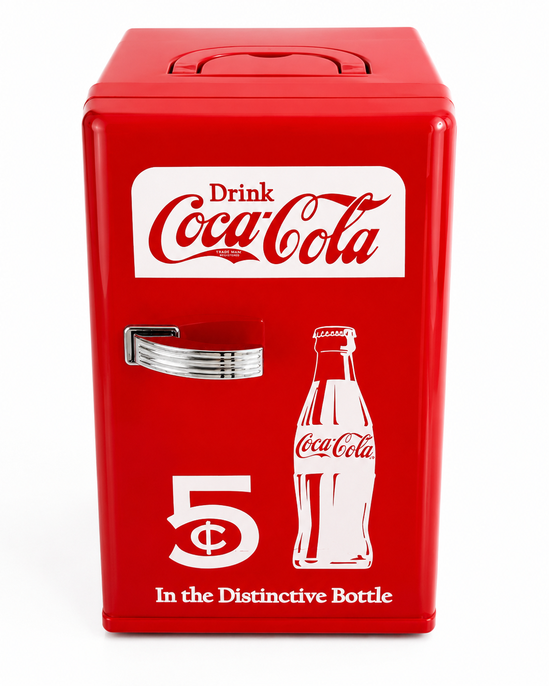 Retro Coca-Cola 5¢ Mini Fridge – Vintage Style Portable Cooler