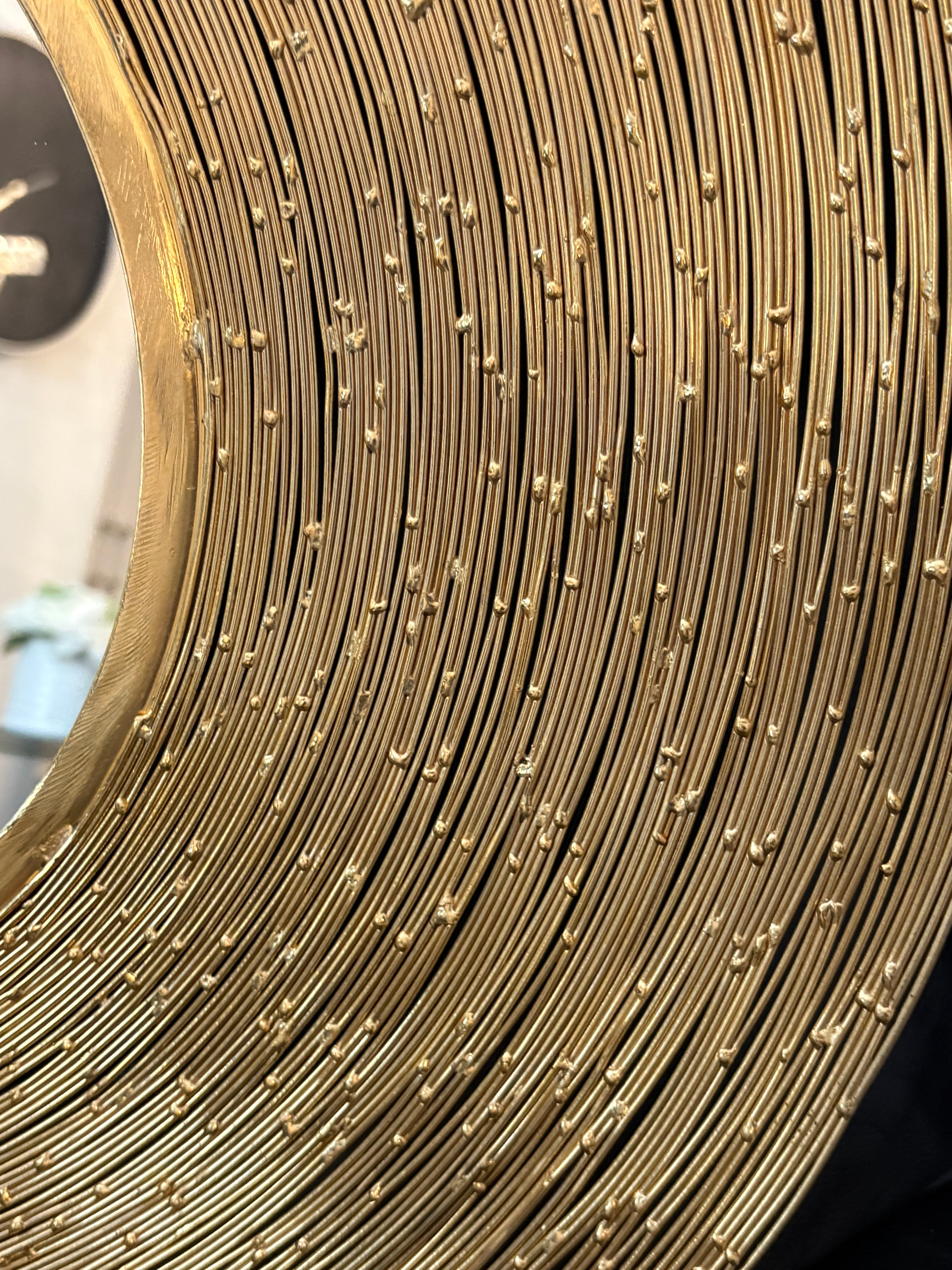 Vintage Gold Sunburst Wall Mirror