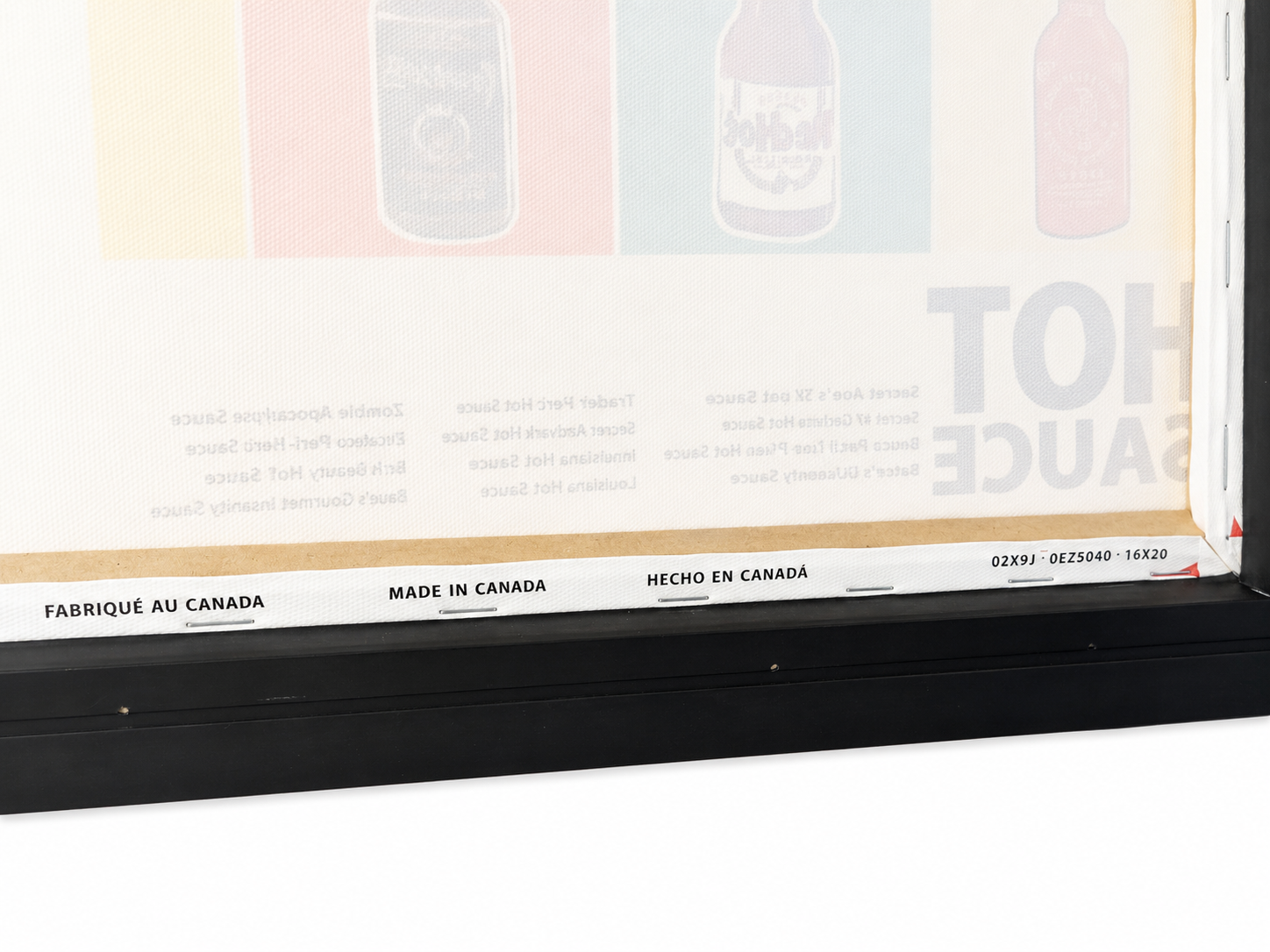 Hot Sauce Collection Framed Art Print | Ready-to-Hang Kitchen Wall Decor