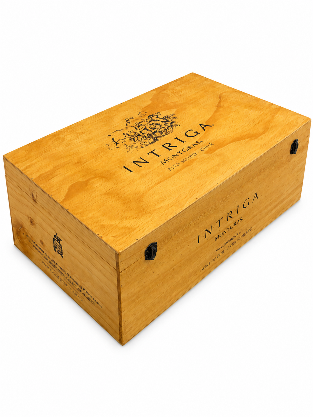 Intriga Wooden Wine Crate Storage Box