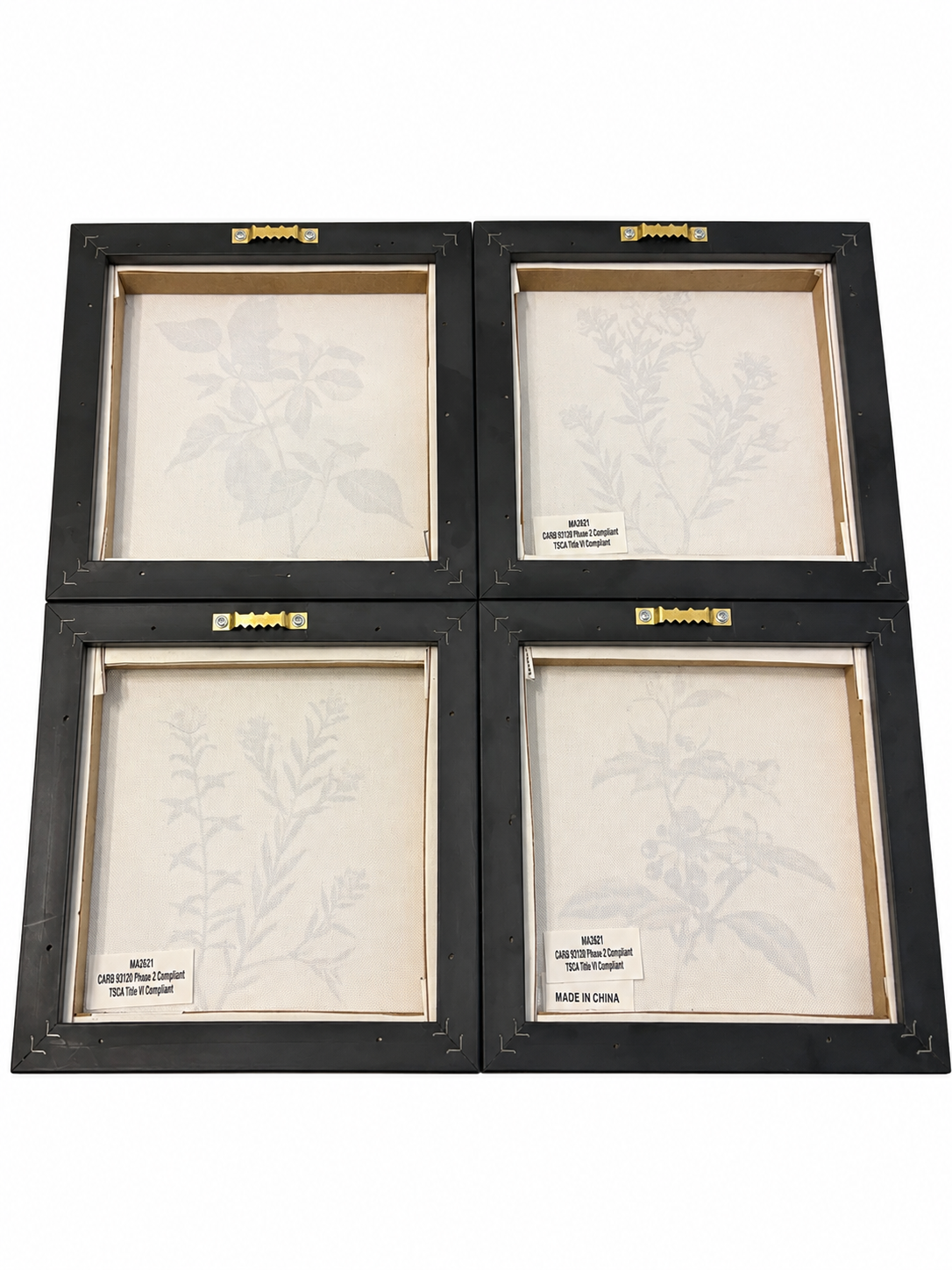 Botanical Wall Art Set – 4 Coordinated Framed Prints