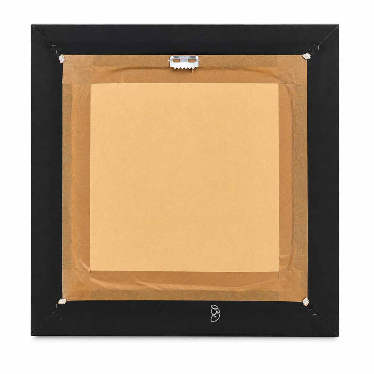 Framed Zebra Stripe Wall Art – Distressed Bronze Finish