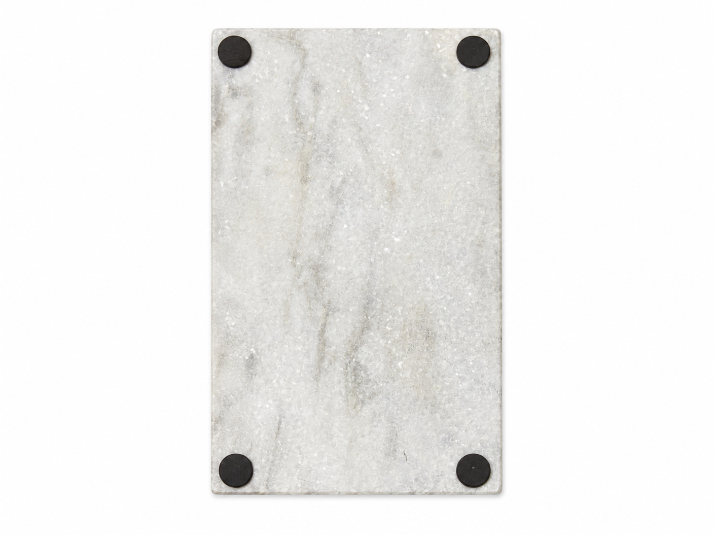 Modern Abstract Silver Metal Sculpture on Marble Base – Contemporary Tabletop Décor