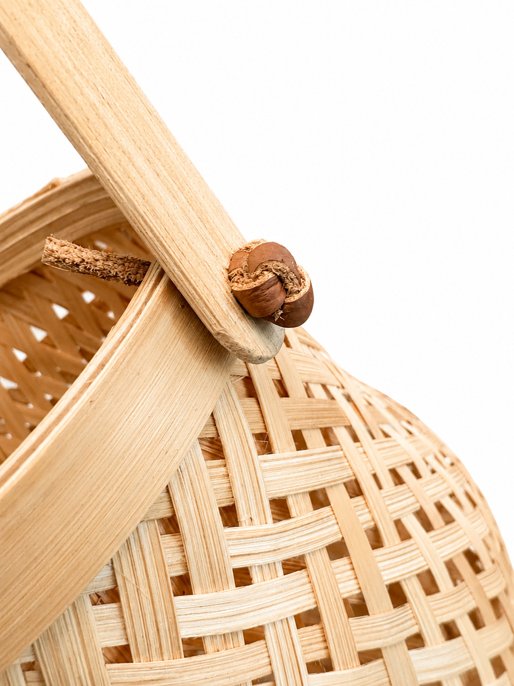 Handwoven Bamboo Lantern Table Lamp