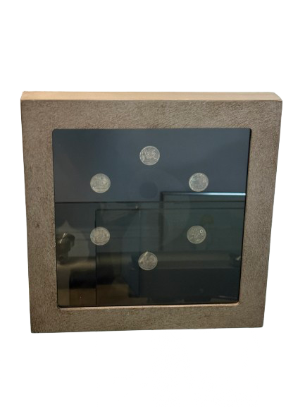Framed Yin & Yang Coin Shadow Box Wall Art