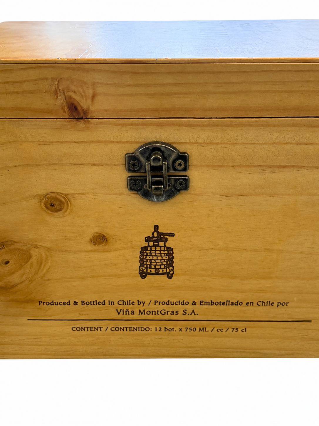 Intriga Wooden Wine Crate Storage Box