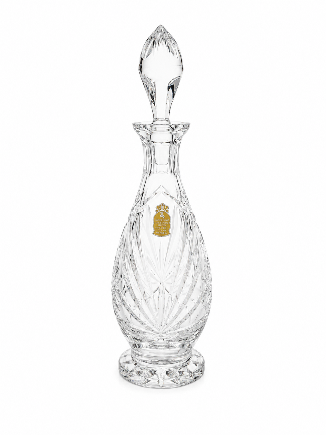Imperlux Handcut Crystal Decanter & Wine Glass Set – 7 Piece Collection