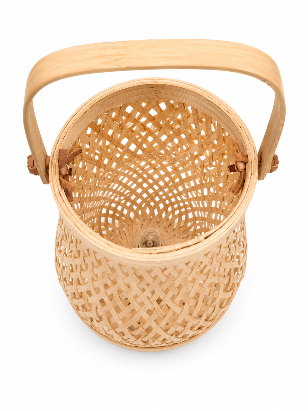 Handwoven Bamboo Lantern Table Lamp