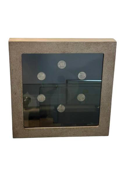 Framed Yin & Yang Coin Shadow Box Wall Art