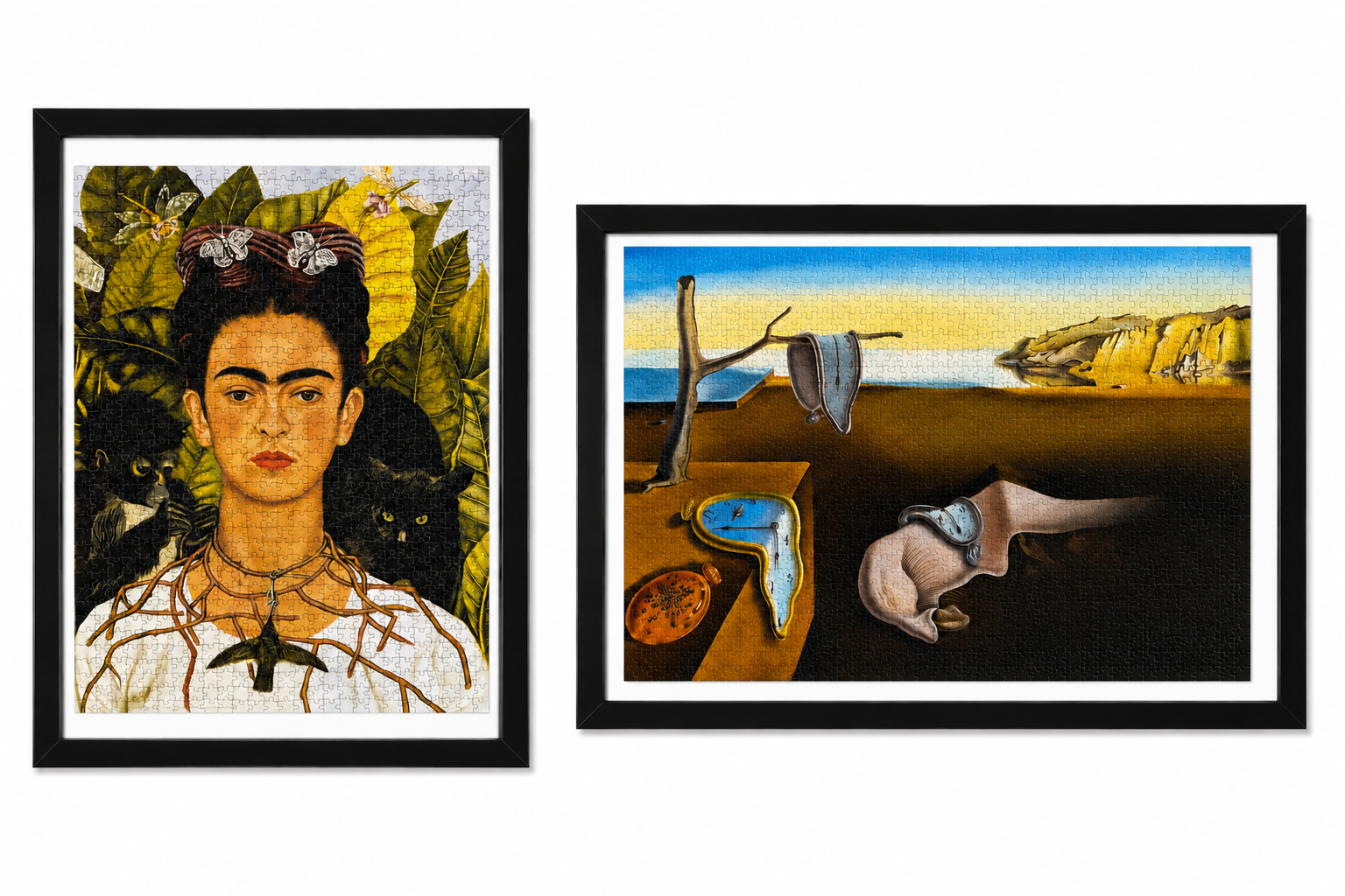 Frida Kahlo & Salvador Dalí Framed Puzzle Art Bundle (Set of 2)