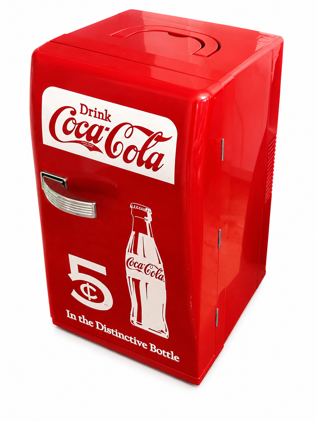 Retro Coca-Cola 5¢ Mini Fridge – Vintage Style Portable Cooler