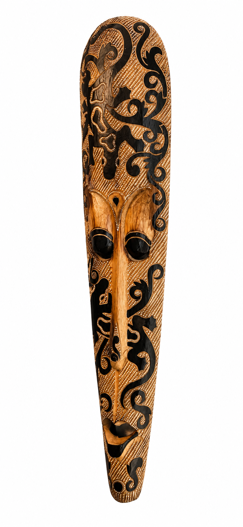 Hand-Carved Tribal Wall Mask – Wooden Statement Decor Piece