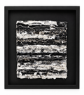 Framed Monochrome Mixed Media Textile Wall Art