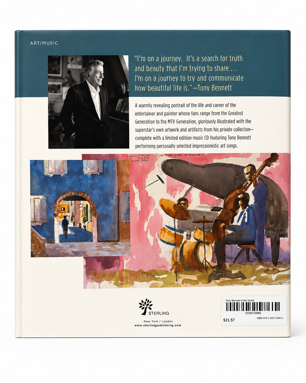Tony Bennett in the Studio: A Life of Art & Music – Hardcover Collector’s Edition with CD