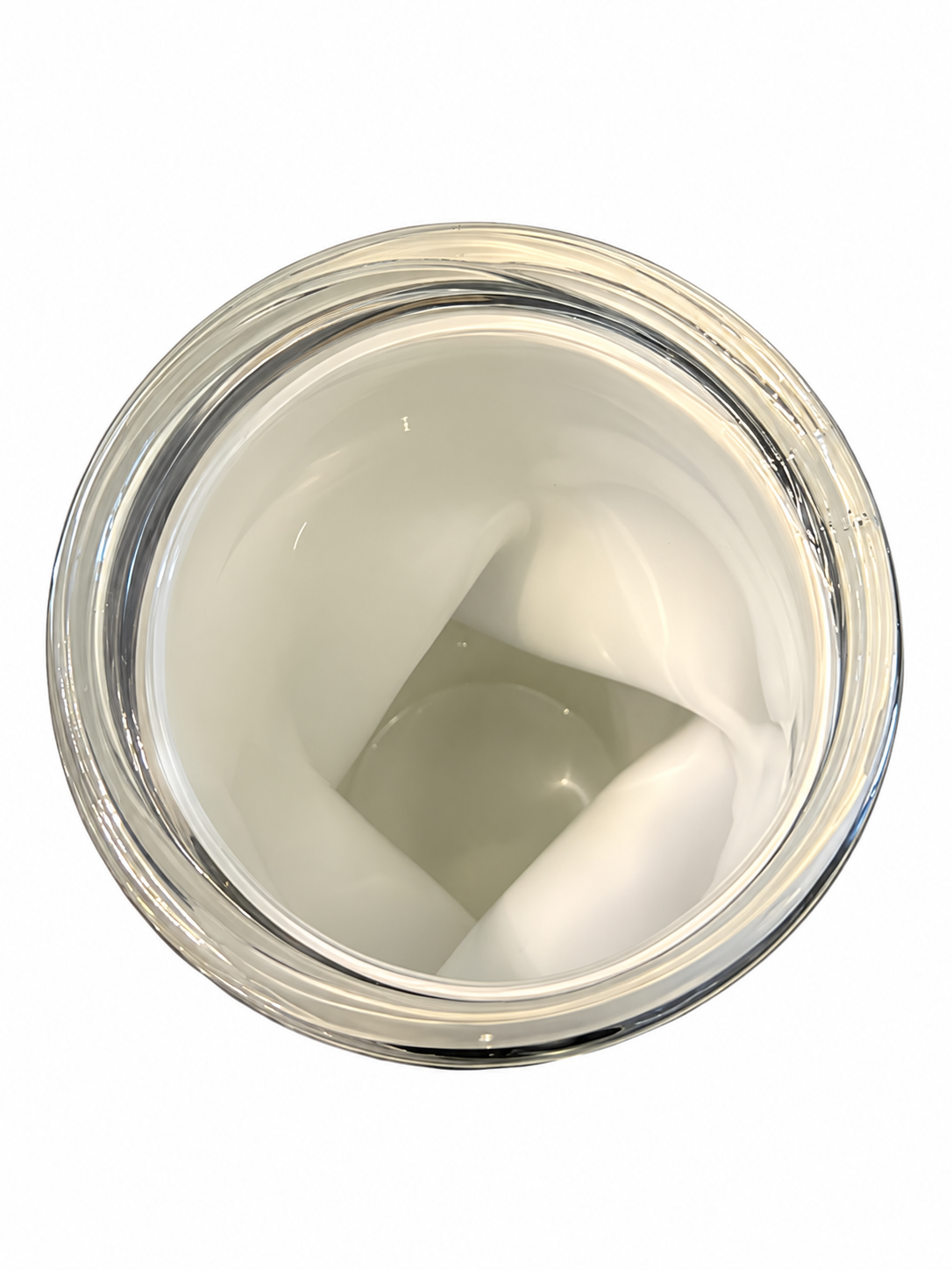Sculptural White Art Glass Twist Vase